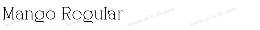 Mango Regular字体转换